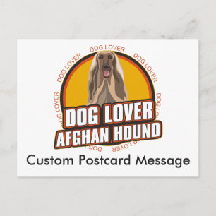 Personalised Dog Lover Afghan Hound Dog Breed Postcard
