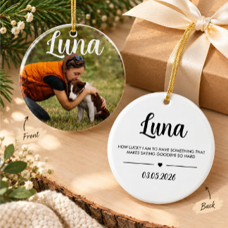 Personalised Dog Lover Christmas Ornament