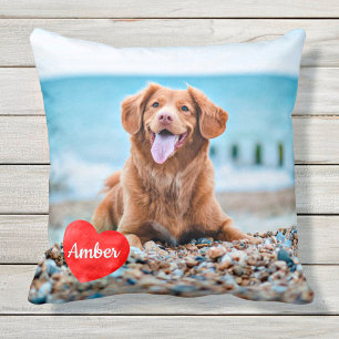 Personalised Dog Lover Custom Pet Photo Cushion