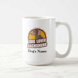 Personalised Dog Lover Dachshund Dog Breed Coffee Mug