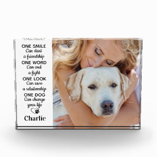 Personalised Dog Lover Quote Keepsake Pet Photo Block