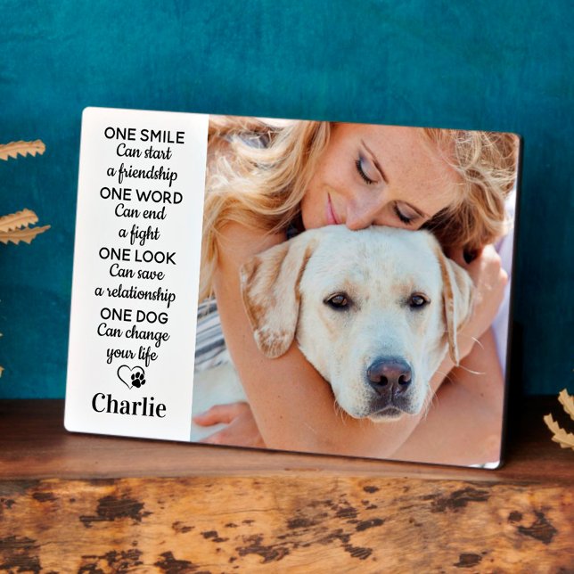 Personalised Dog Lover Quote Keepsake Pet Photo Plaque (Creator Uploaded)