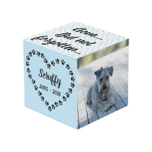 Personalised Dog Memorial Cube