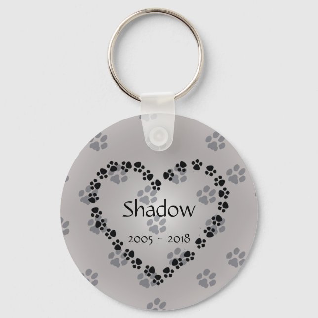 Personalised Dog Memorial Key Ring (Front)