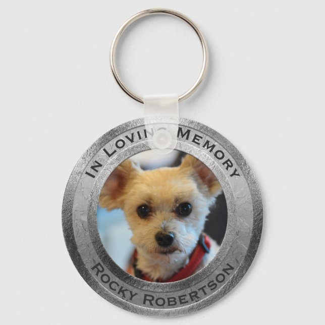 Personalised Dog Memorial Key Ring (Front)