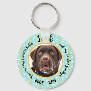 Personalised Dog Memorial Key Ring