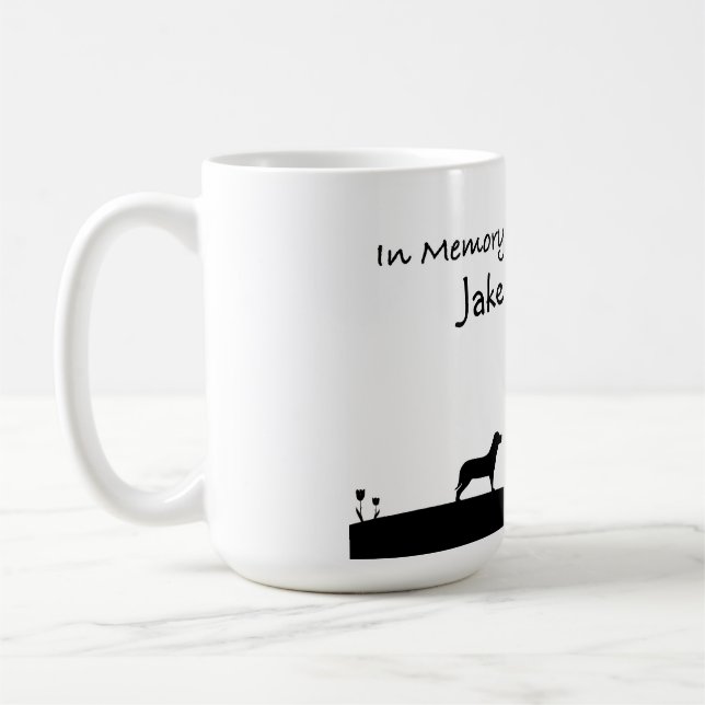 Personalised Dog Memorial Mug (Left)