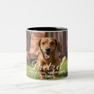 Personalised Dog Memorial Pet Loss Two-Tone Coffee Mug