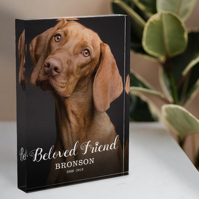 Personalised Dog Memorial Photo Block (Creator Uploaded)