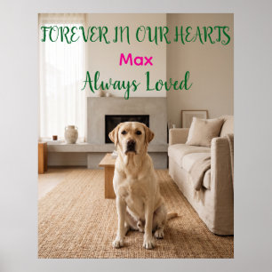 Personalised Dog Memorial Poster