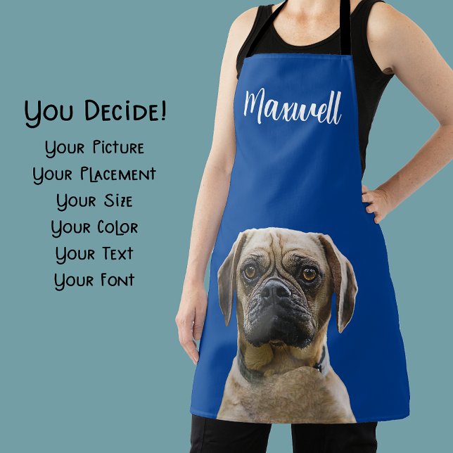 Personalised Dog Mum Dad Gift with Photo Apron (Creator Uploaded)