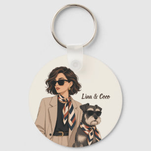 "Personalised Dog Mum Gift" "Custom Pet Owner  Key Ring