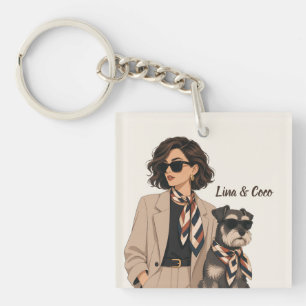 "Personalised Dog Mum Gift" "Custom Pet Owner  Key Ring