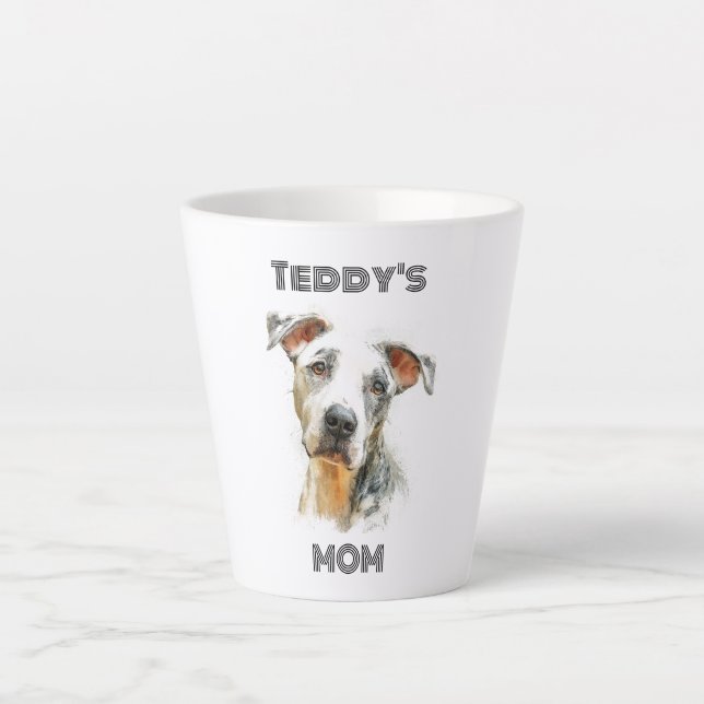 Personalised Dog Mum Latte Mug | Custom Gift (Front)