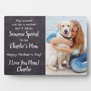 Personalised Dog Mum Pet Photo Mother's Day Plaque