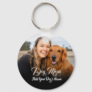 Personalised Dog Mum Photo Locket Key Ring