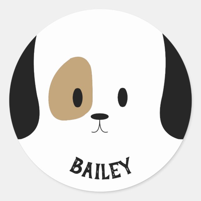 Personalised Dog Name Stickers (Front)