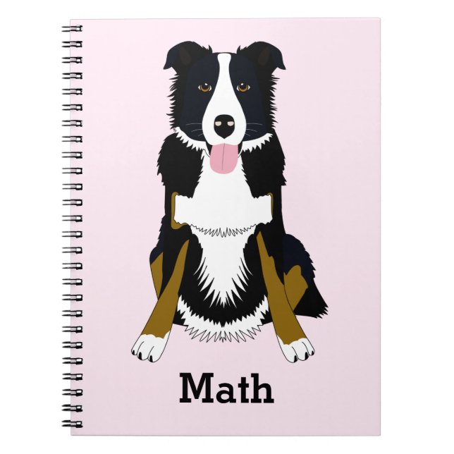 Personalised Dog Pattern Notebook (Front)