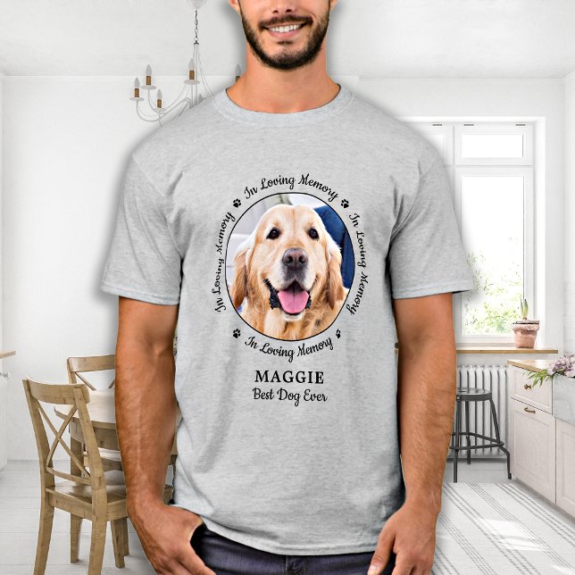 Personalised Dog Pet Memorial In Loving Memory  T-Shirt (Creator Uploaded)