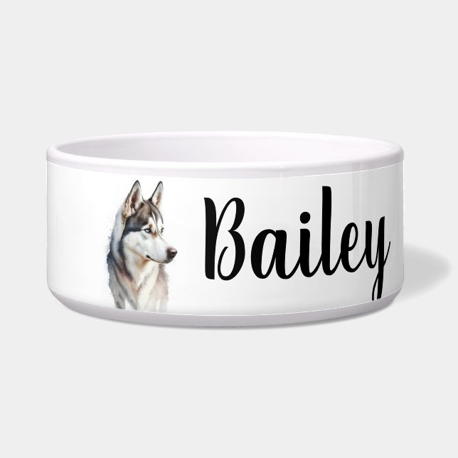 Personalised Dog Pet Name Bowl (Front)