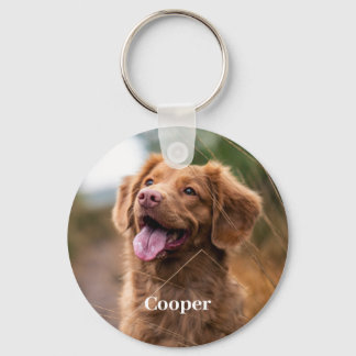 Personalised Dog Pet Photo Reminder Keychain 