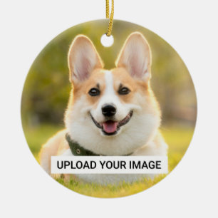 Personalised Dog Photo Classic Ceramic Ornament
