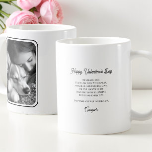 Personalised Dog Photo Happy Valentine's for Her Coffee Mug