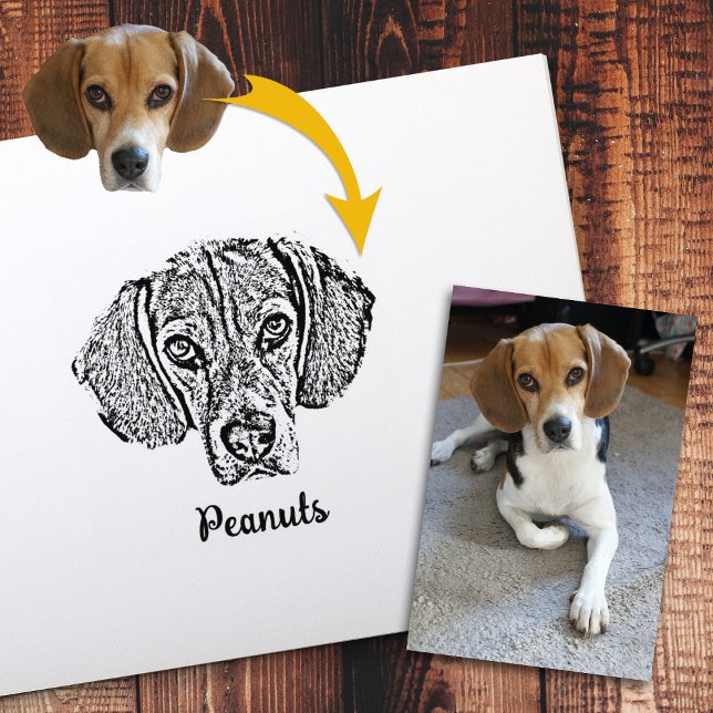 Personalised Dog Photo, Pet Rubber Stamp (Creator Uploaded)