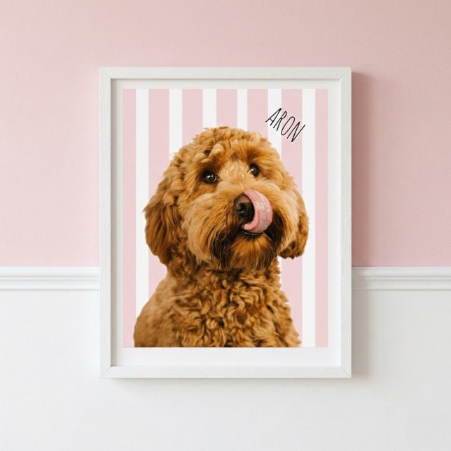 Personalised Dog Photo Poster | Custom Pet Name  (Creator Uploaded)