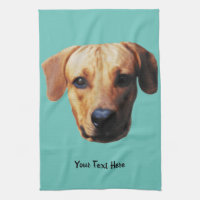 Personalised Dog Photo Print Tea Towel