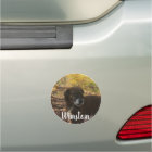 Personalised Dog Photo White Script Paw Print