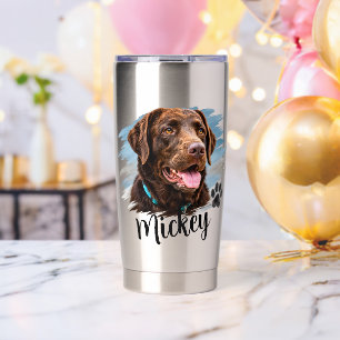 Personalised Dog Portrait Insulated Tumbler