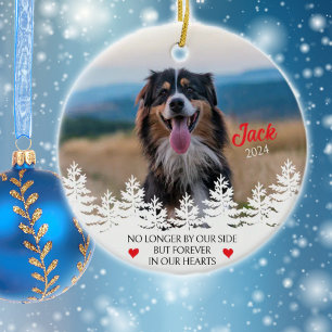 Personalised Dog´s Memorial Christmas  Ceramic Ornament