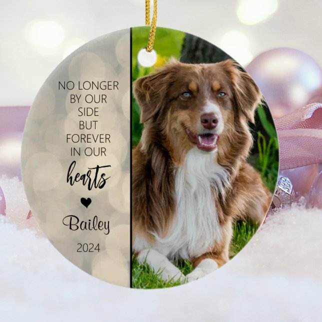 Personalised Dog´s Memorial Christmas  Ceramic Ornament (Creator Uploaded)