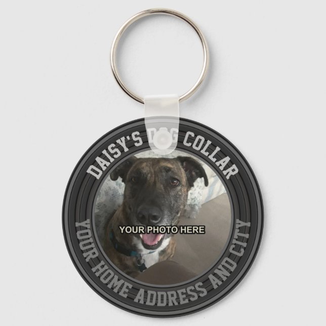 Personalised Dog Tag Keychain (Front)