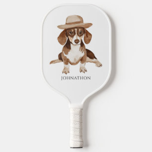 Personalised Dog Watercolor Pickleball Paddle