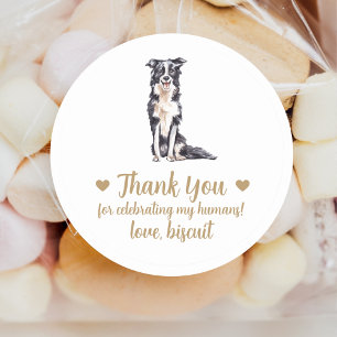 Personalised Dog Wedding Favour Stickers