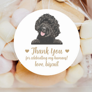 Personalised Dog Wedding Favour Stickers