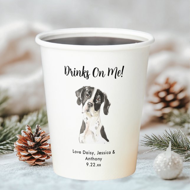 Personalised Dog Wedding Paper Cups (Creator Uploaded)