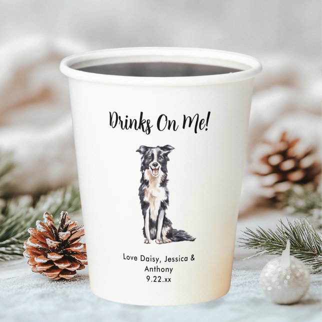 Personalised Dog Wedding Paper Cups (Creator Uploaded)