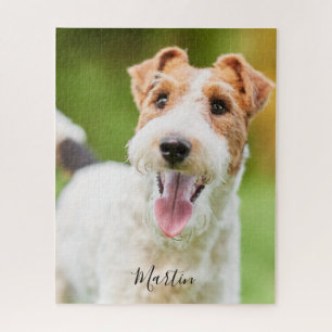 Personalised Dog Wire Fox Terrier Photo Jigsaw Puzzle