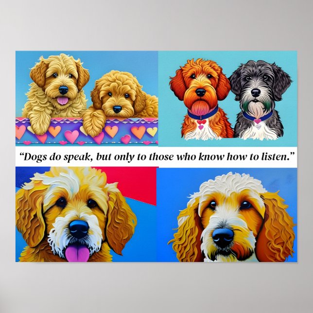 Personalised Dogs Photo Poster (Front)