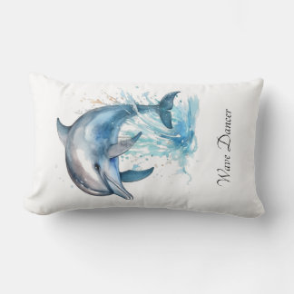 Personalised Dolphin Beach House Welcome Lumbar Cushion