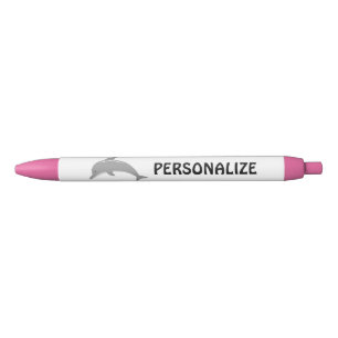Personalised dolphin logo writing pens