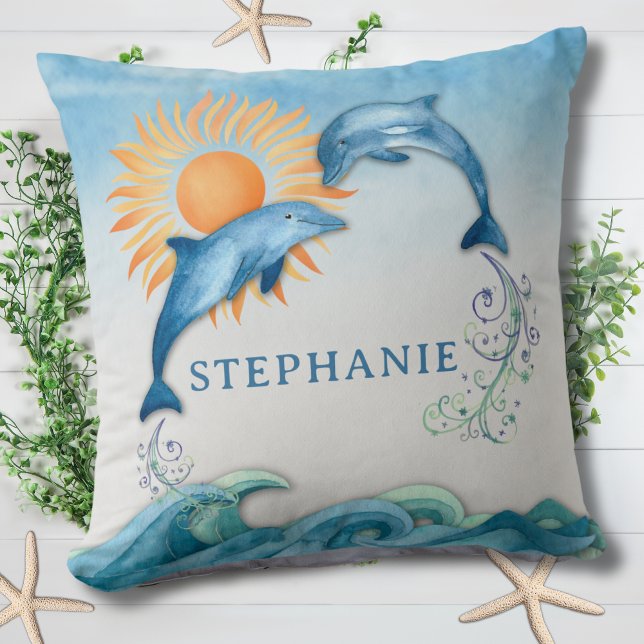 Personalised Dolphin Pillow (Creator Uploaded)