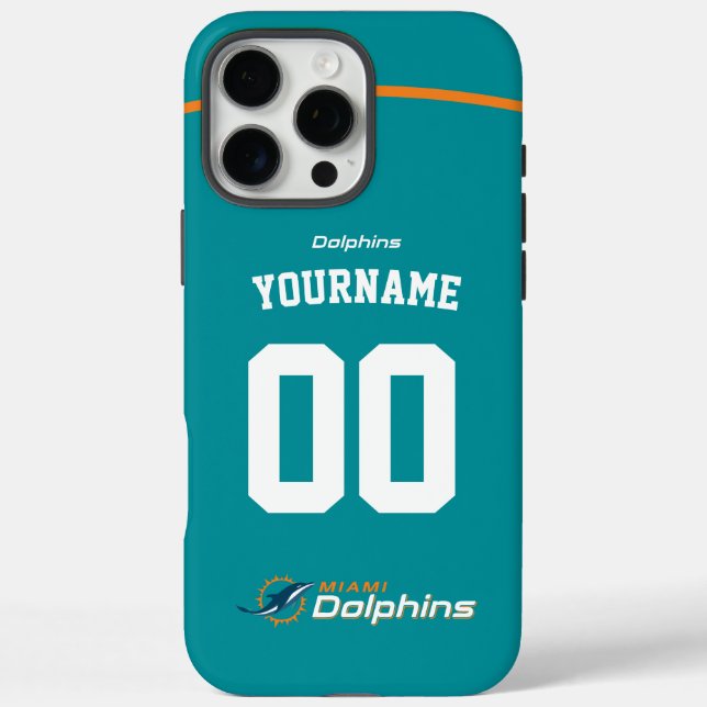 Personalised Dolphins Jersey American Football Case-Mate iPhone Case (Back)