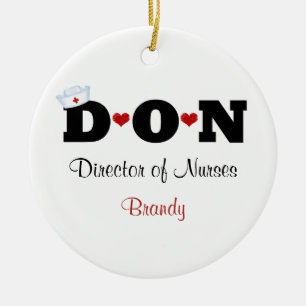 Personalised DON Nurse Ornament