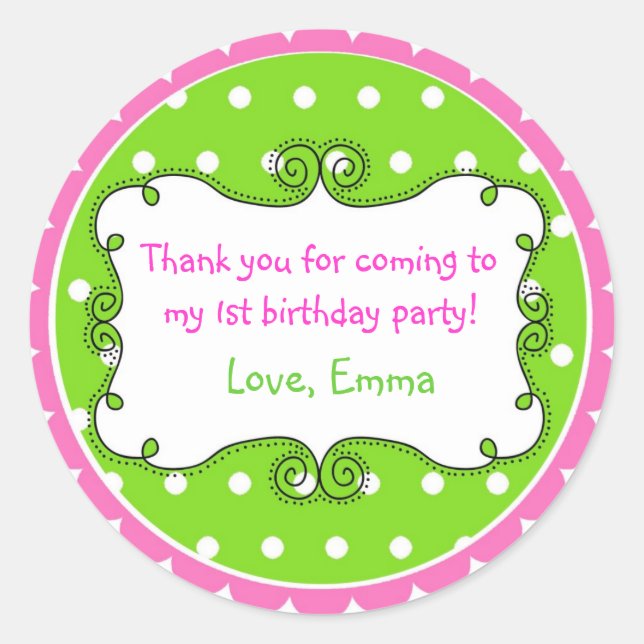 Personalised Doodle Frame Stickers (Front)