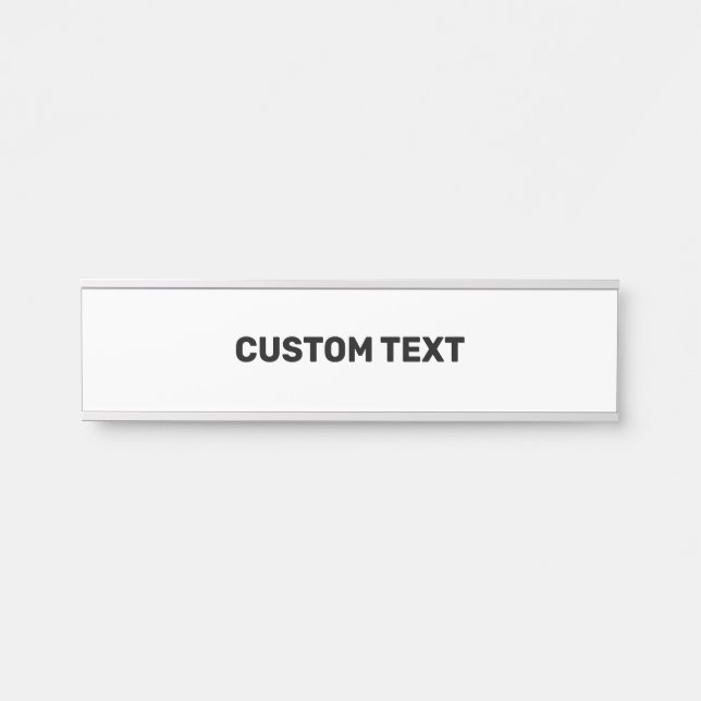 personalised door sign with your custom text (Front)