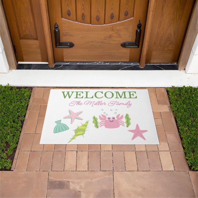 Personalised doormat beachy personalised (Outdoor)